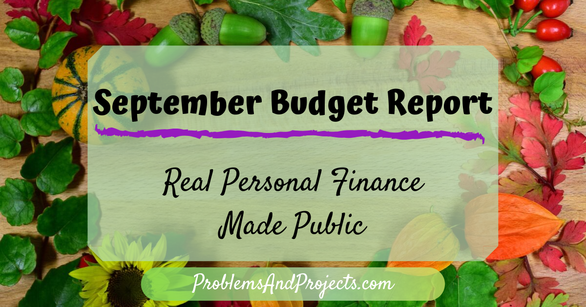 Read more about the article Budget Report – September Personal Finance