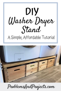 Read more about the article Cheap, Simple DIY Washer Dryer Stand