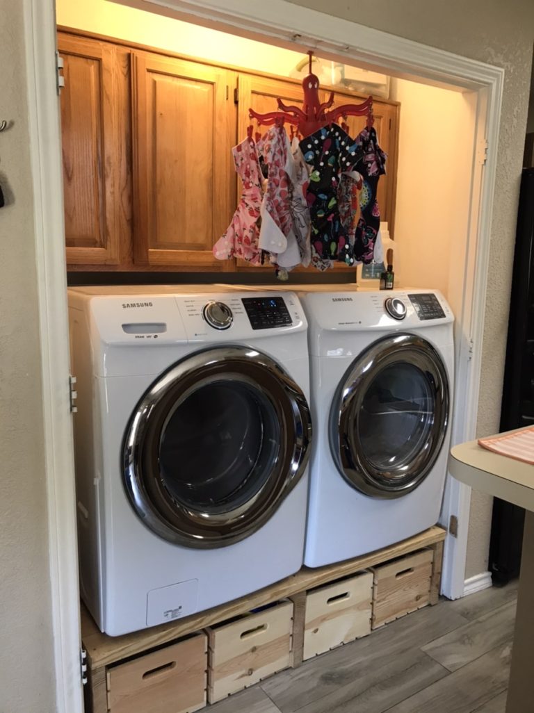 Laundry room declutter after