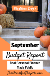 Read more about the article Budget Report – September Personal Finance